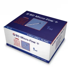BD Micro-Fine 1ml Insulin Syringe with 29G x 12.7mm needle