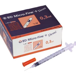 BD Micro-Fine Demi 0.3ml Syringe 0.3mm (30G) x 8mm