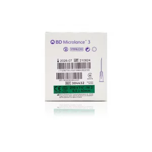 BD Microlance™ Hypodermic Needle, 21 G (green), 40 mm, 1½"