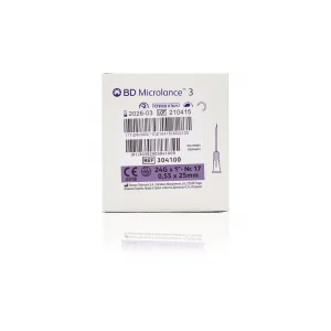 BD Microlance™ Hypodermic Needle, 24 G (violet), 25 mm, 1"