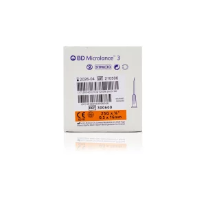 BD Microlance™ Hypodermic Needle, 25 G (orange), 16 mm, 5/8",