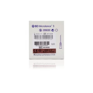 BD Microlance™ Hypodermic Needle, 26 G (brown), 13 mm, ½",