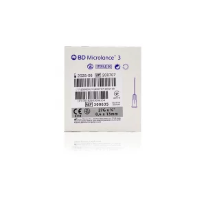BD Microlance™ Hypodermic Needle, 27 G (grey), 13 mm, ½"